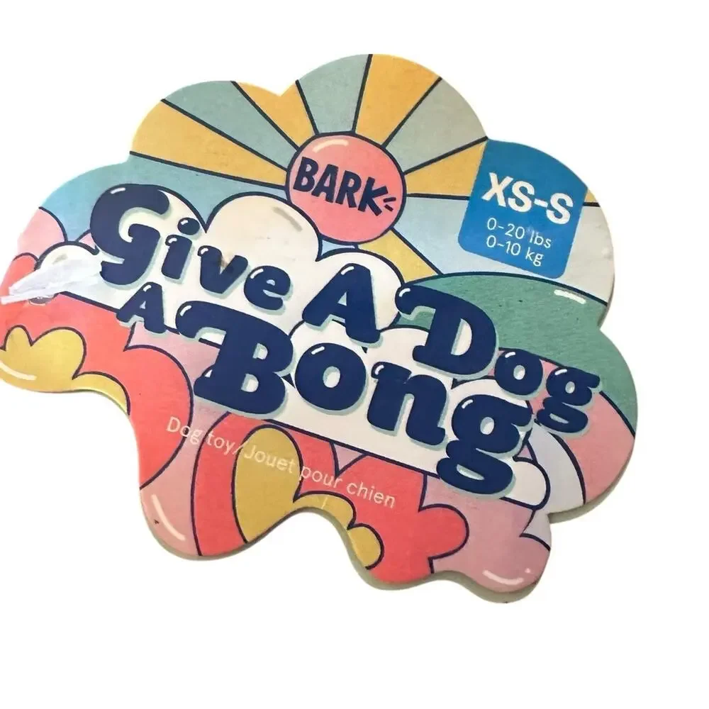 BARK BOX Give a Dog a Bong Toy SMALL/XS Barkbox 4/20 Collection Stoner Squeaker